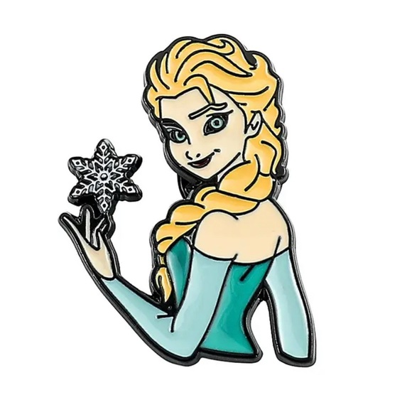 Set of 2 Disney Frozen Enamel Pins Queen Elsa Ice Magic Olaf Snowman Fan Gifts - Picture 2 of 11